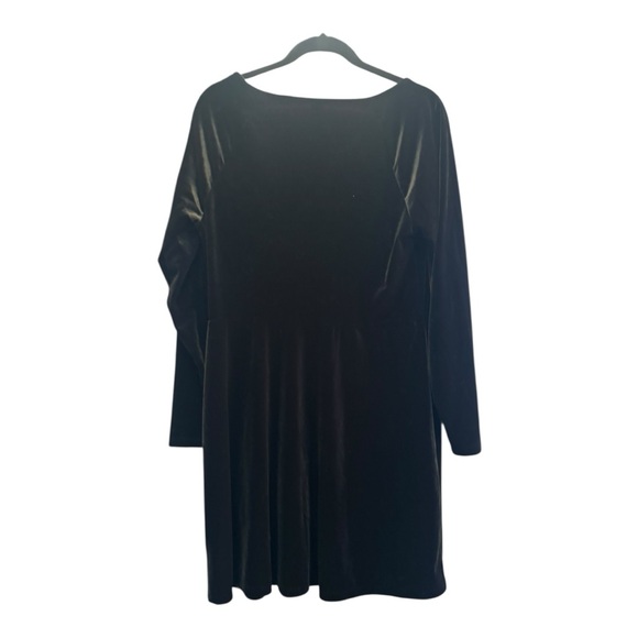 Old Navy Black Velour Dress Size Extra Large (XL) - Picture 3 of 6